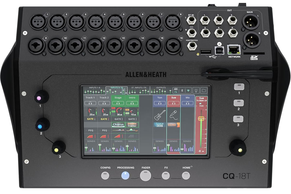Allen & Heath CQ-18T 18i/8o ultracompacte digitale mixer