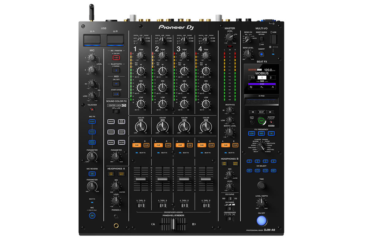 Pioneer DJ DJM-A9 4-kanaals DJ-mixer